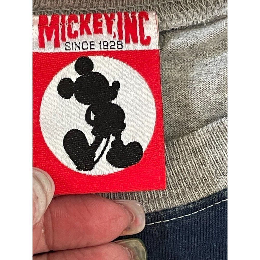VIntage Disney University Mickey Inc Stripe USA shirt L/XL - Picture 3 of 7